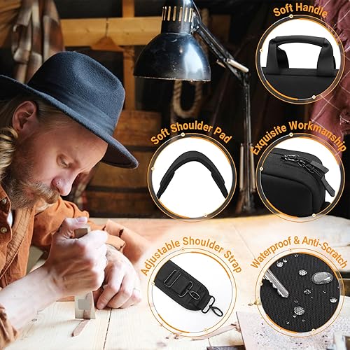 Miniatura 5 de ZYB Bolsa impermeable para laptop de 15, 15.6 y 16 pulgadas, funda para laptop de 15.6 a 16 pulgadas con correa para el hombro, funda para portátil