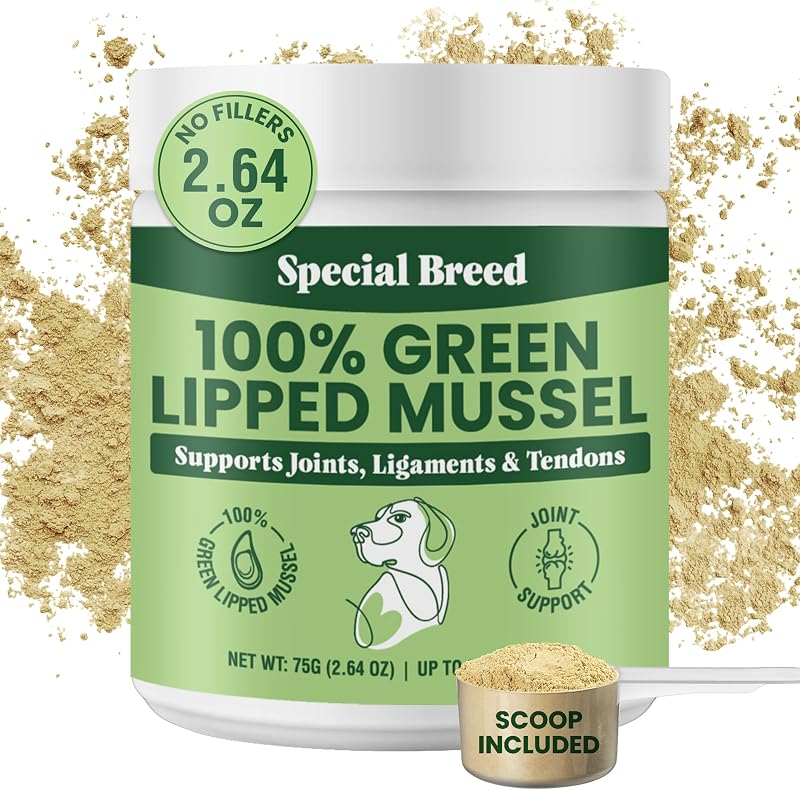 Suplemento em Pó de Mexilhão Verde da Nova Zelândia para Cães e Gatos Special Breed — 75 g