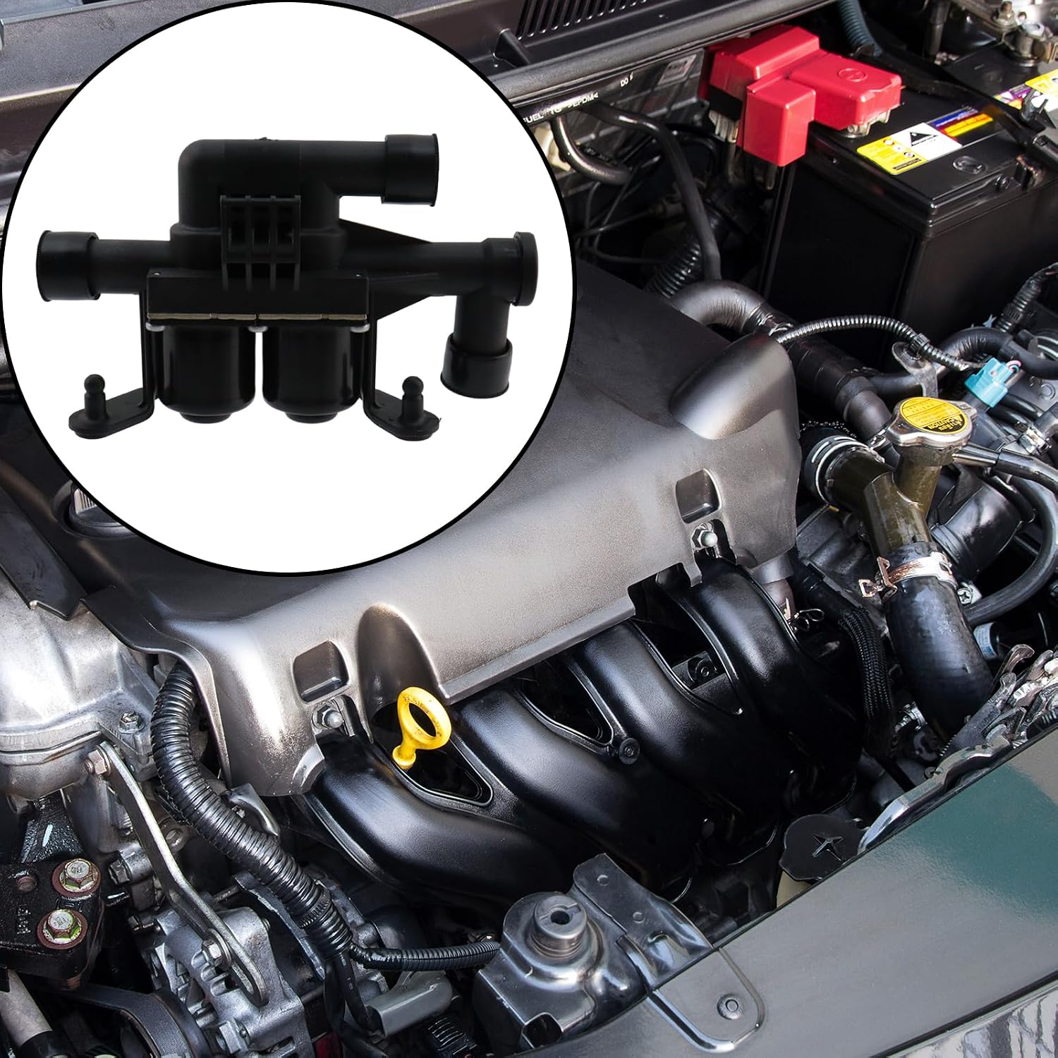 Crapyt Heater Control Valve, for 64219310349 64119310349 64114271156, for BMW 528I 2011-2016, 535D 2014-2016, 535I 2011-2016, GT 2011-2017, 550I 2011-2016, GT 2010-2015, 640I, 650I, 740I, 740LI, 750I
