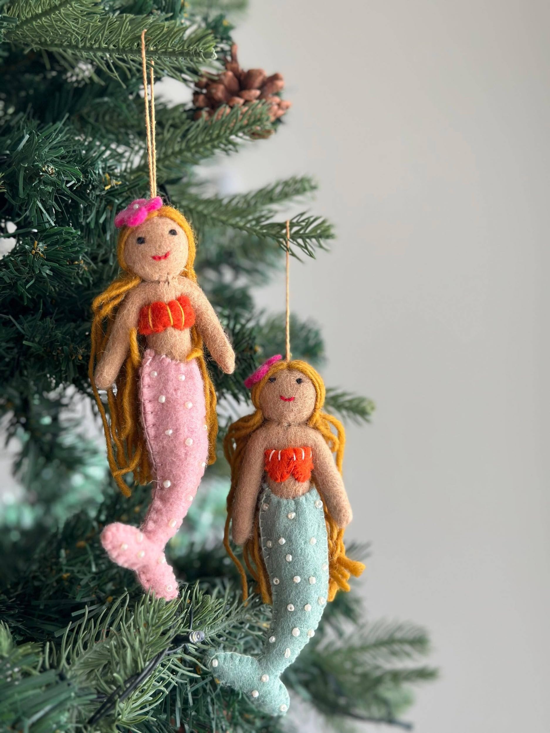 Amazon.co.jp: 【羊毛フェルト】クリスマスオーナメント ハワイアン