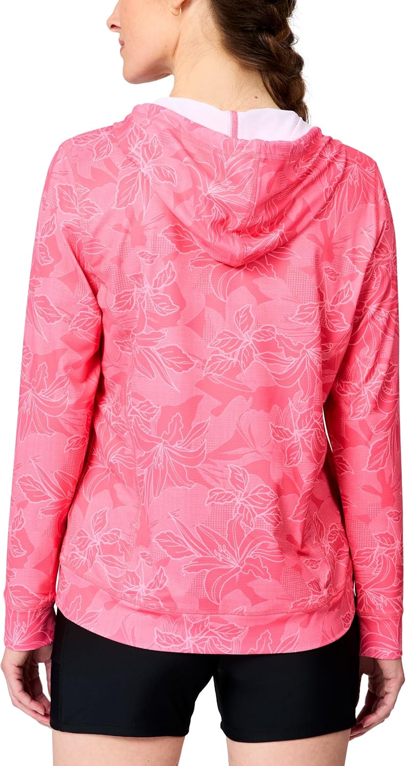 Free Country Women's UPF 50+ Sun Protection Hoodie Shirt Long Sleeve Hiking Fishing Outdoor UV Lightweight Shirts Hoodies
