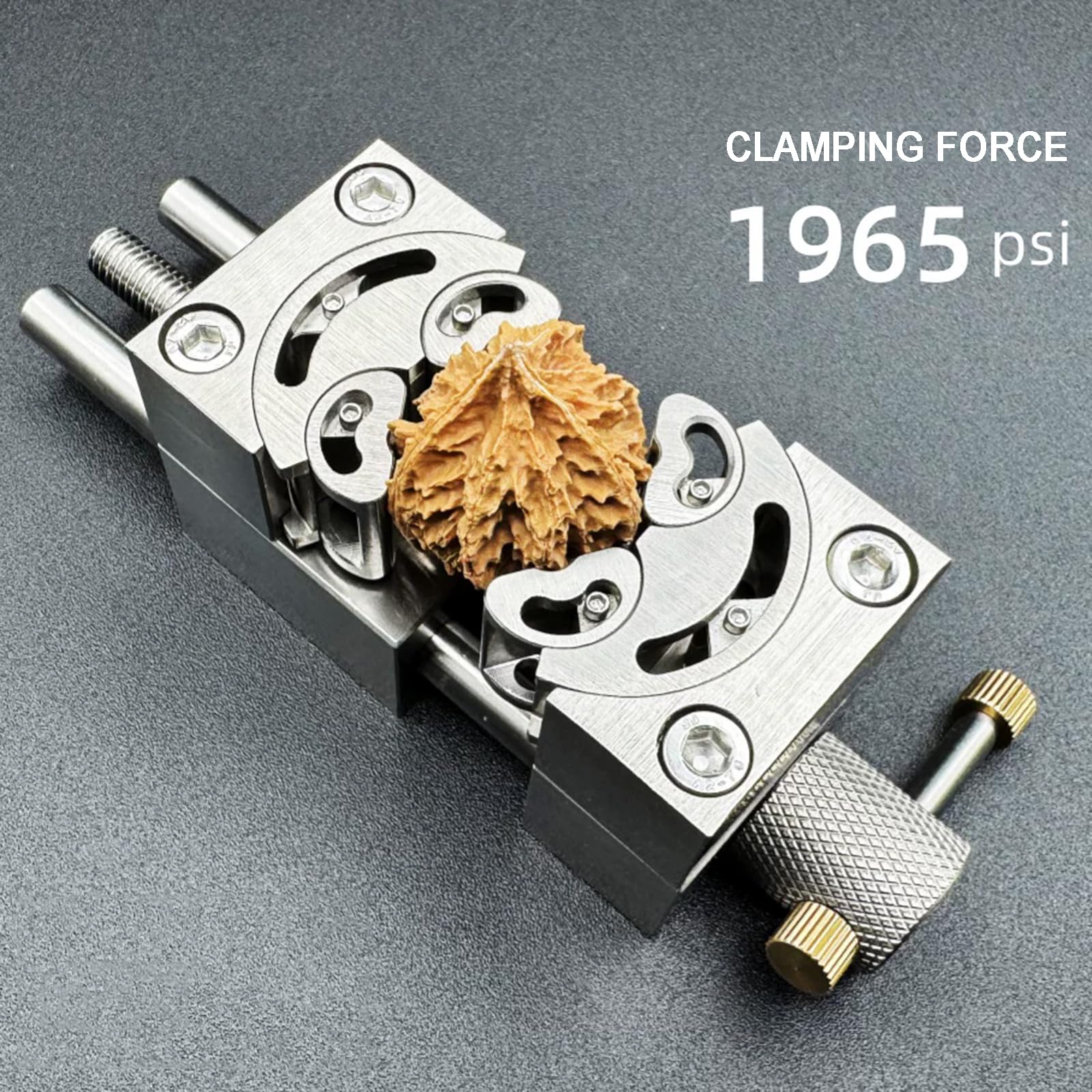 Tornillo De Banco Fractal De Acero Inoxidable, Tornillo De Banco Autoajustable para Taladro, Abrazadera, con Diseño De Mordazas Múltiples, para Manualidades, Fabricación 150mm