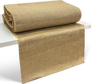 12 Inch x 30 Feet Burlap Fabric Roll, Burlap Tree Wrap, Jute Material for