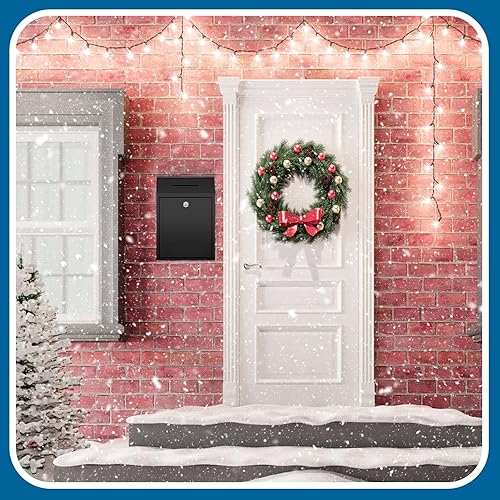 Miniatura 6 de Caja de donación de metal para recolección de caja de sugerencias segura con candado para buzón montado en la pared, contenedor de boleta de entrega