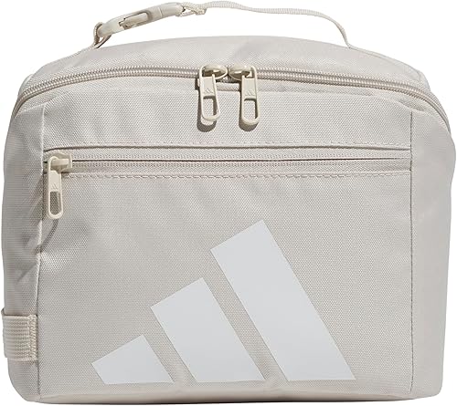 Miniatura 8 de adidas Bolsa de almuerzo unisex Affiliate con asa, caja bento aislada para mujeres y hombres, Negro/Blanco, Talla única Negro/Blanco,Alúmina