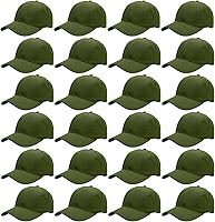 Vista 48 de Falari - 24/144 unidades de gorra de béisbol unisex, lisa y de tamaño ajustable, venta al por mayor