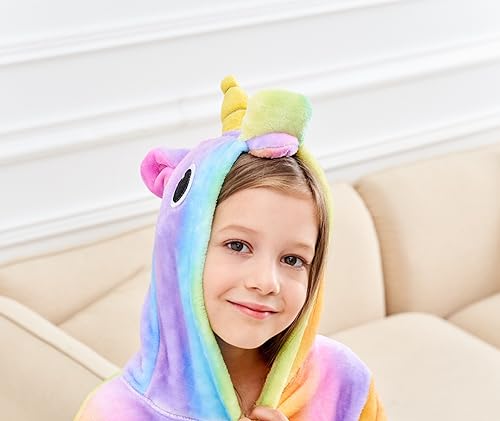Miniatura 3 de Doctor Unicorn Bata de baño suave con capucha de unicornio - Regalos de unicornio para niñas