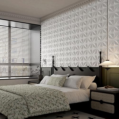 Miniatura 5 de MIX3D Paquete de 20 paneles de pared 3D texturizados para decoración de pared interior, paneles de pared decorativos de PVC para sala de estar,