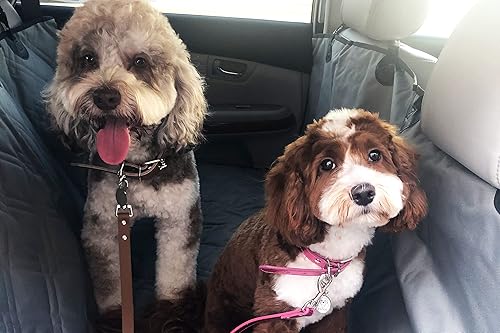 Vista 32 de Bulldogology - Cubierta de asiento para perros, revestimiento de primera calidad, resistente durabilidad, impermeable, respaldo antideslizante, Negro