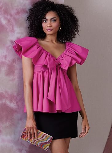 Miniatura 5 de Vogue Misses - Paquete con patrón de costura de cintura imperio, código de diseño V1940, tallas 6-8-10-12-14