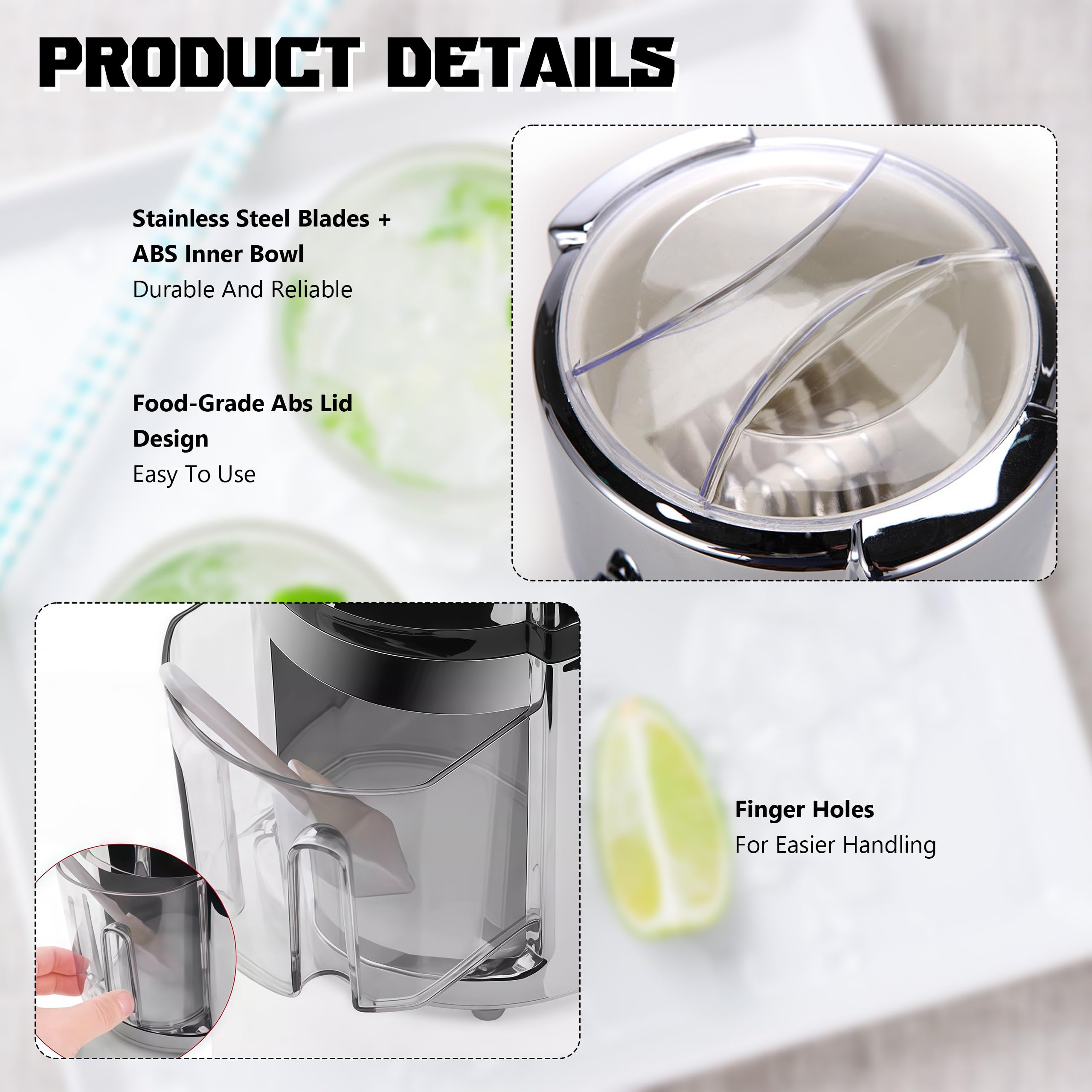Edelstahl Manuell Ice Crusher, Crushed Ice Maker, Handheld Eiscrusher, Eiscrusher zum Kühlen und Frischhalten, mit Edelstahlklinge Eiszerkleinerer, Stromloser Betrieb