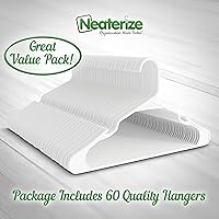 Vista 5 de Perchas de plástico resistentes Perchas duraderas para abrigos y ropa Perchas ligeras que ahorran espacio Artículos esenciales para dormitorio