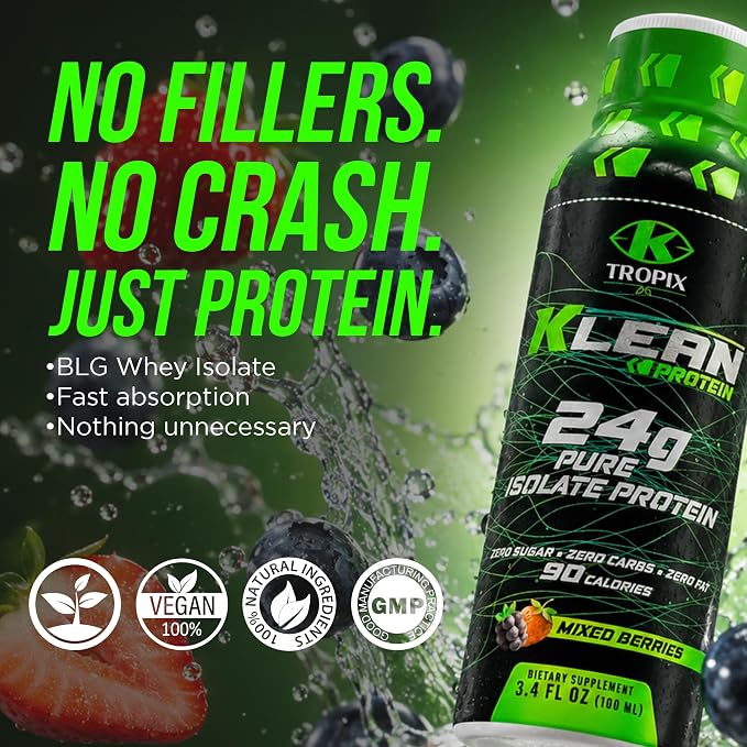 KTROPIX Klean Protein Shot 24g Whey Protein Isolate Pack 12 miniatura 6
