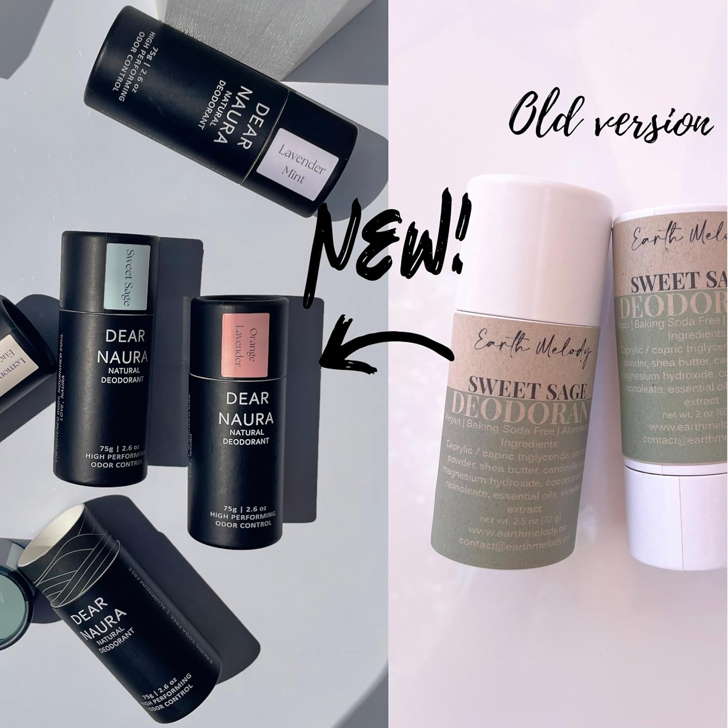 Earth Melody Natural deodorant | Cruelty Free & sensitive friendly | Sustainable, Baking Soda Free and Aluminum Free, Long Lasting Odor Control Eucalyptus Lemongrass-2.5 oz Essential oil