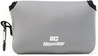 MegaGear MG1095 Fujifilm X100F, X100T, X100S Ultraleichte Kameratasche aus Neopren mit Karabiner Haken grau