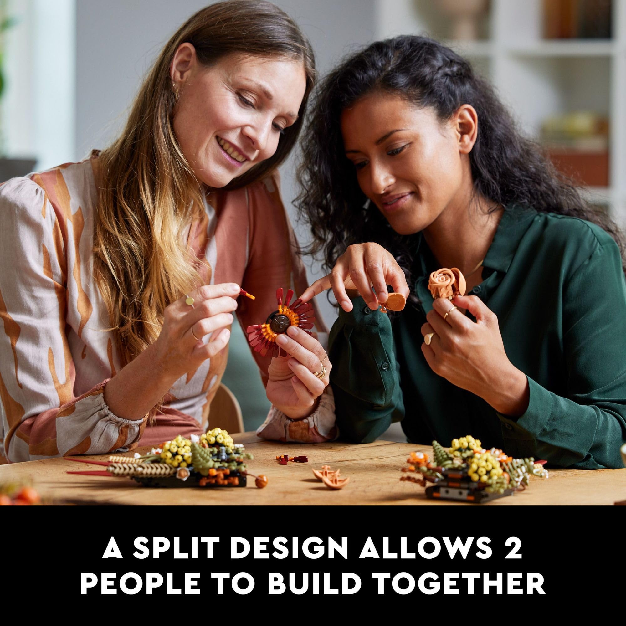 LEGO Icons Dried Flower Centerpiece Building Sets for Adults, Ages 18+ Years - Fall & Thanksgiving Decorations for Dinner Table or Mantel - 10314