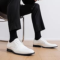 Vista 2 de Vostey - Zapatos de vestir para hombre, estilo clásico Wingtip Brogue para hombre, Oxfords
