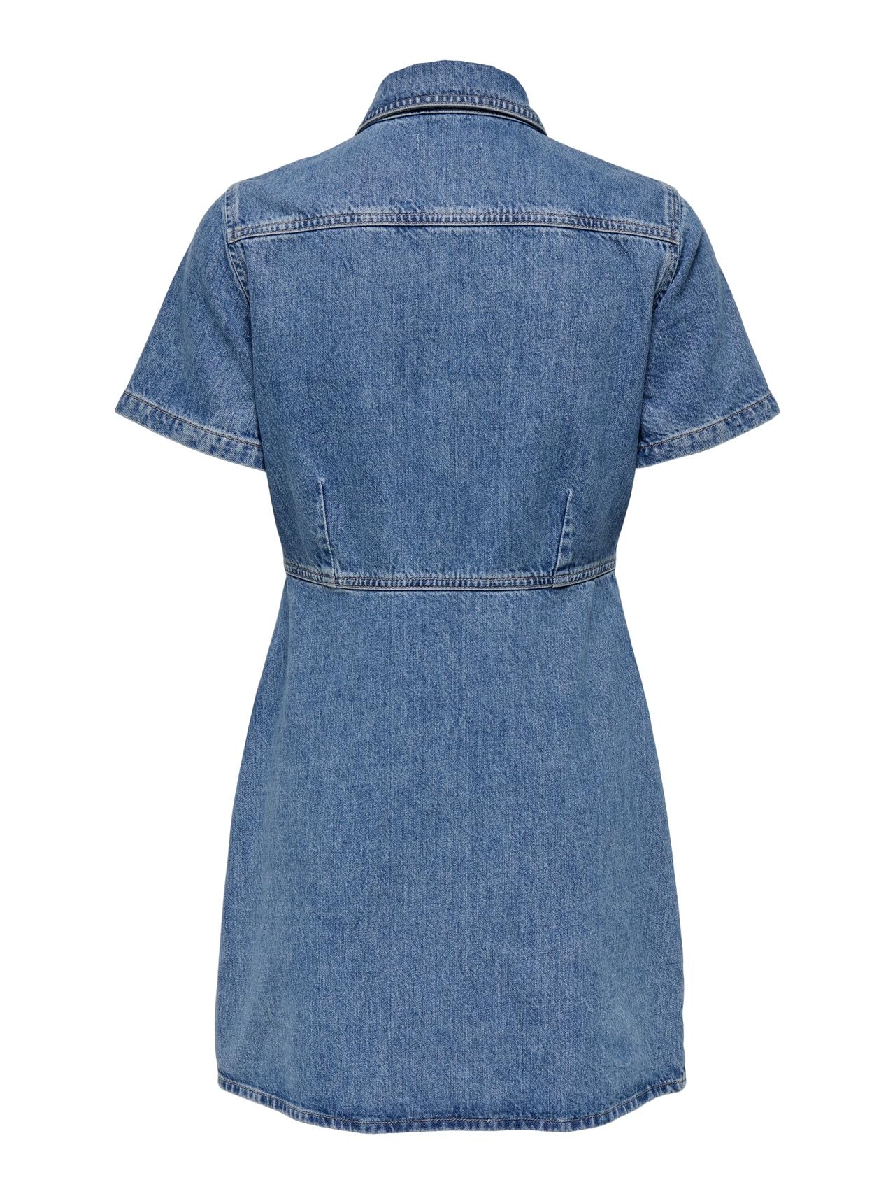 ONLY Damen Onlmalia S/S DNM Dress AKM Noos