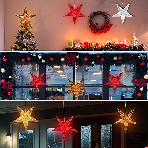 Miniatura 5 de Maharani (negro) - Linterna de estrella de papel