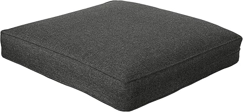 Miniatura 9 de QILLOWAY - Juego de cojines para silla de exterior e interior, cojín de repuesto para muebles de patio., Moderno, GrisNegro