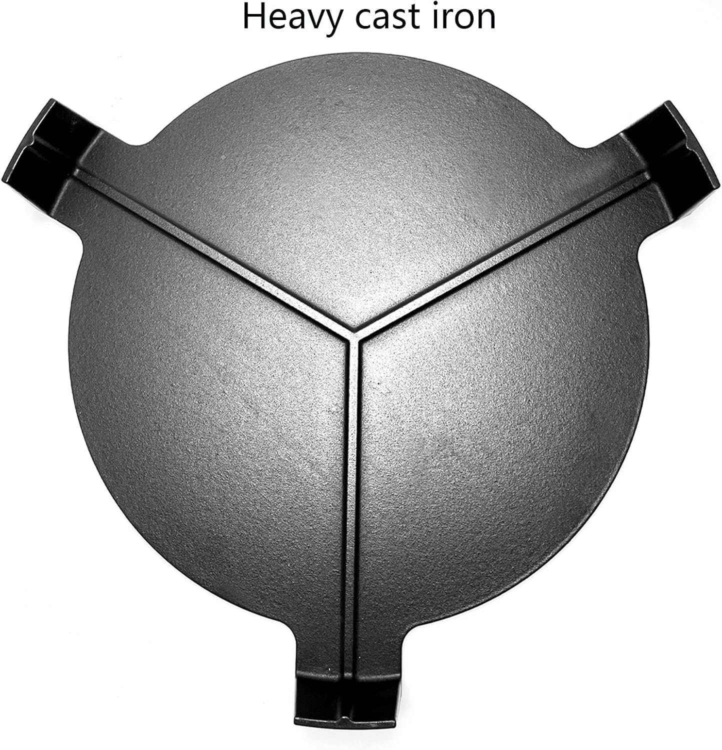 24" Heavy with Legs Full Size Cast Iron Pizza Stone, Heat Deflector Smoking Stone, Plate Setter for BGE, Big Green Egg XL, Kamado Joe Big Joe 24inch Charcoal Grills and others Smokers Griddle