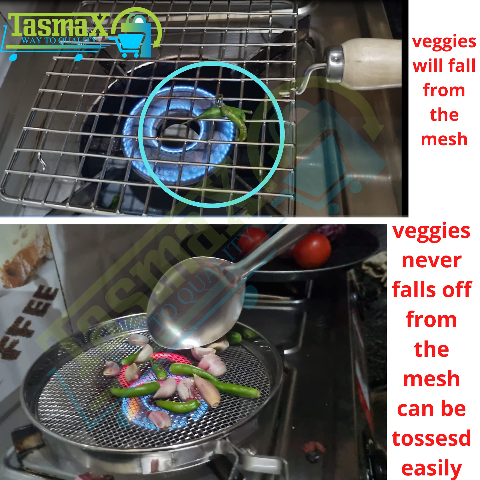 Buy TASMAX Pulka Grill for Gas Stove, Grill Tawa Jali for Kitchen