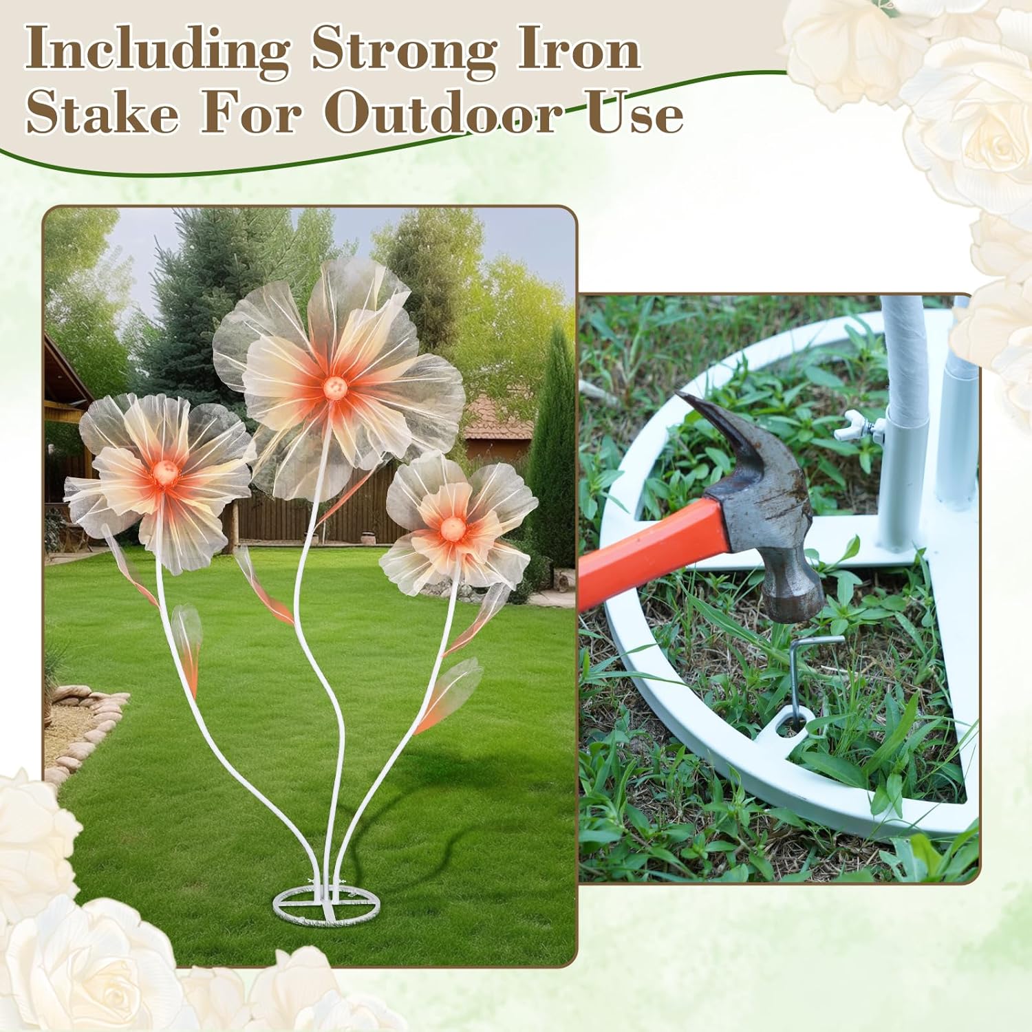 5.6 Ft Large Artificial Paper Flowers Decoration Giant Flowers Decor for Birthday Party Garden Office Home Wedding Wall Graduation Shop Window Display Baby Shower