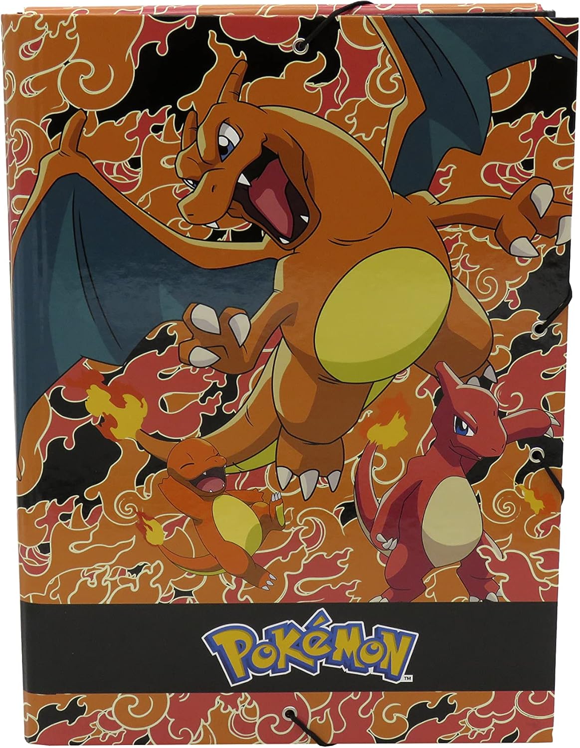 Pokémon – Lapel Folder, Charmander, Elastic Binder, Orange, Official Product (Cyp Brands)