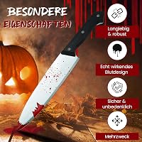 REDSTAR FANCY DRESS Halloween Véres Műkés 30 cm - Zombi Jelmez Kiegészítő Műanyag Tréfaeszköz - Horror Dekoráció Színházi Kellék Jelmezbálra 4