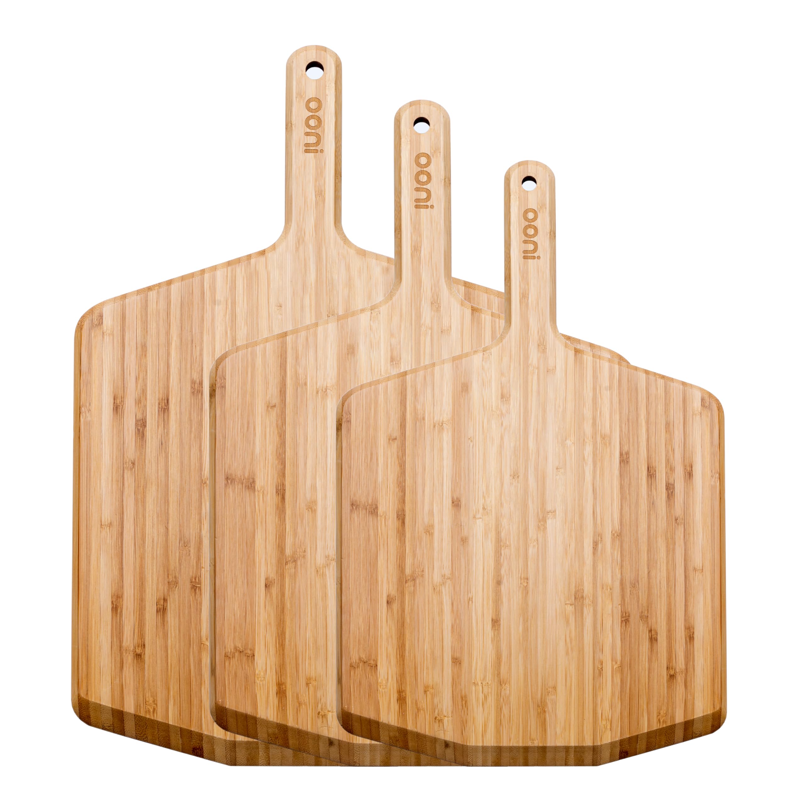 Ooni Pelle à Pizza en Bambou 14" (35 cm) – Planche à Découper et de Service pour Pizza, Surface Antiadhésive Légère, Compatible avec les Fours à Pizza Ooni