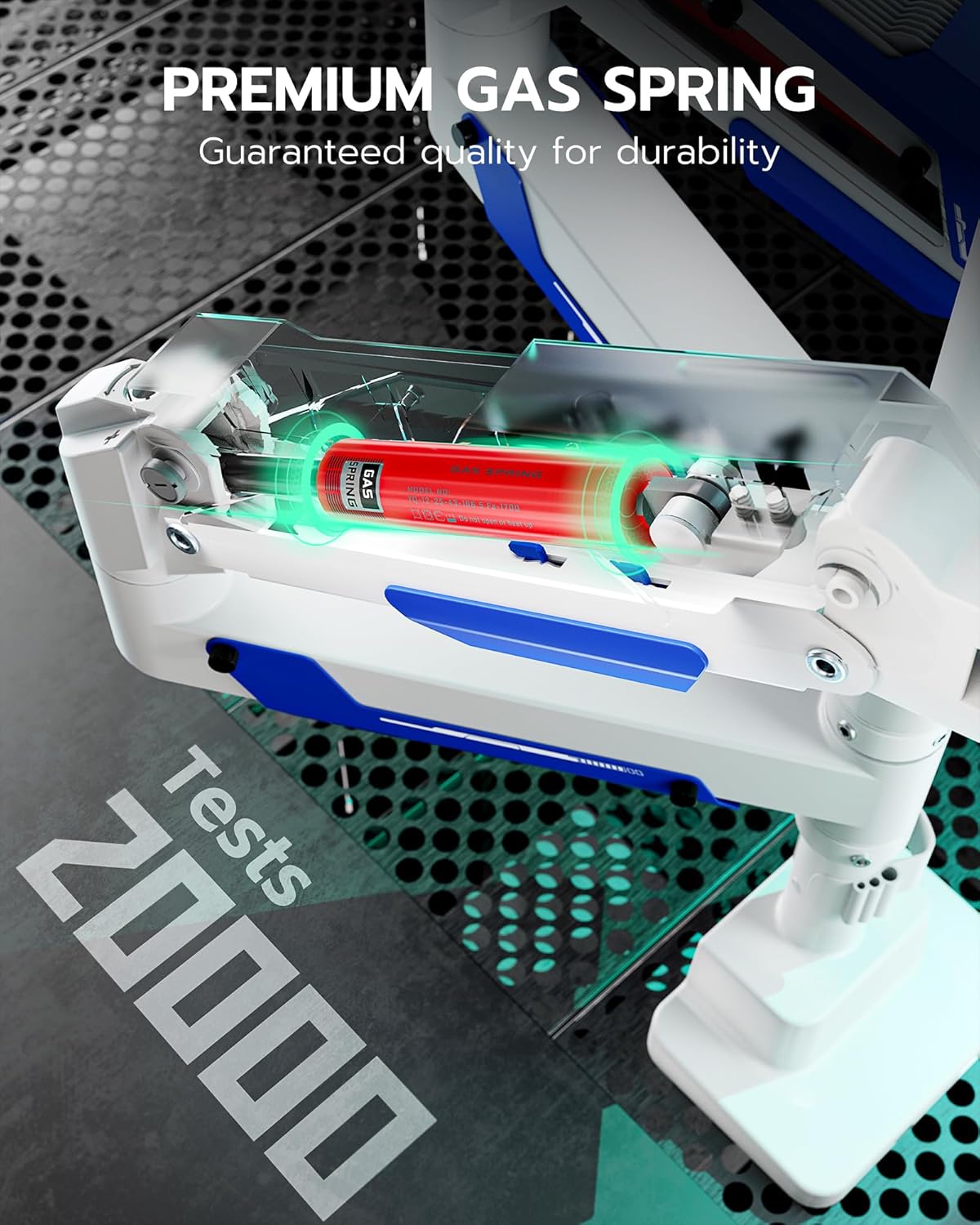Diagrama que mostra el C-clamp i opcions de muntatge amb ulleres