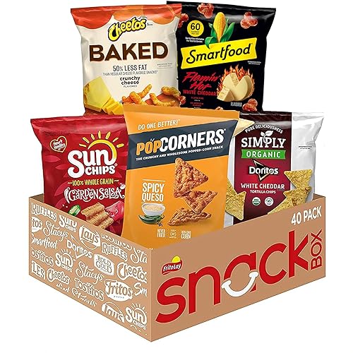 Miniatura 32 de Frito-Lay Favoritos de la hora de los bocadillos con comida horneada, Smartfood, Sunchips y Quaker masticables paquete variado de barras de granola