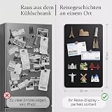 Tablica magnetyczna, czarna, do przypinania, 50 x 30 cm, do kuchni, biura, pokoju dziecięcego, do przechowywania magnesów turystycznych, notatek i zdjęć, tablica magnetyczna