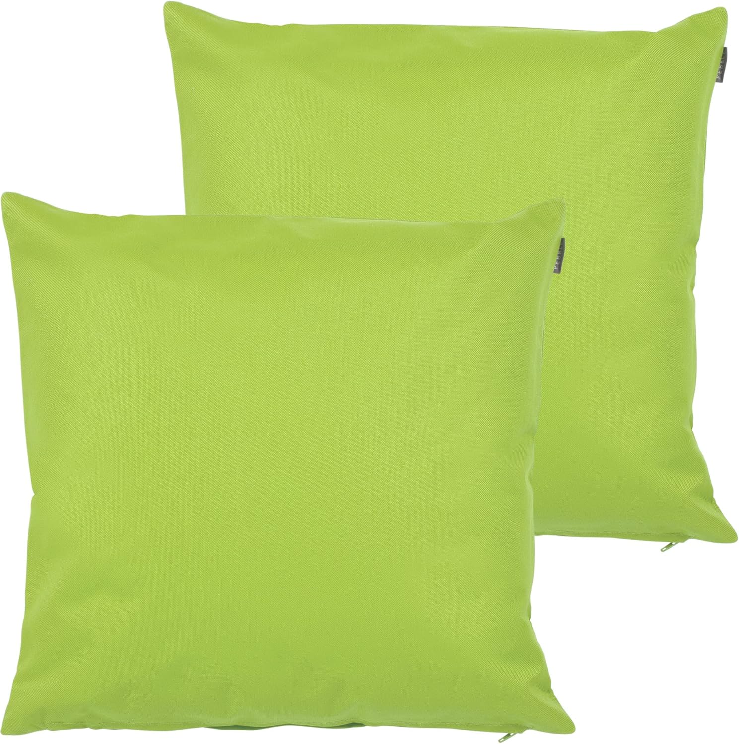 Bean Bag Bazaar Plain Cushions, Set of 2, Lime Green Cushions, Cushions