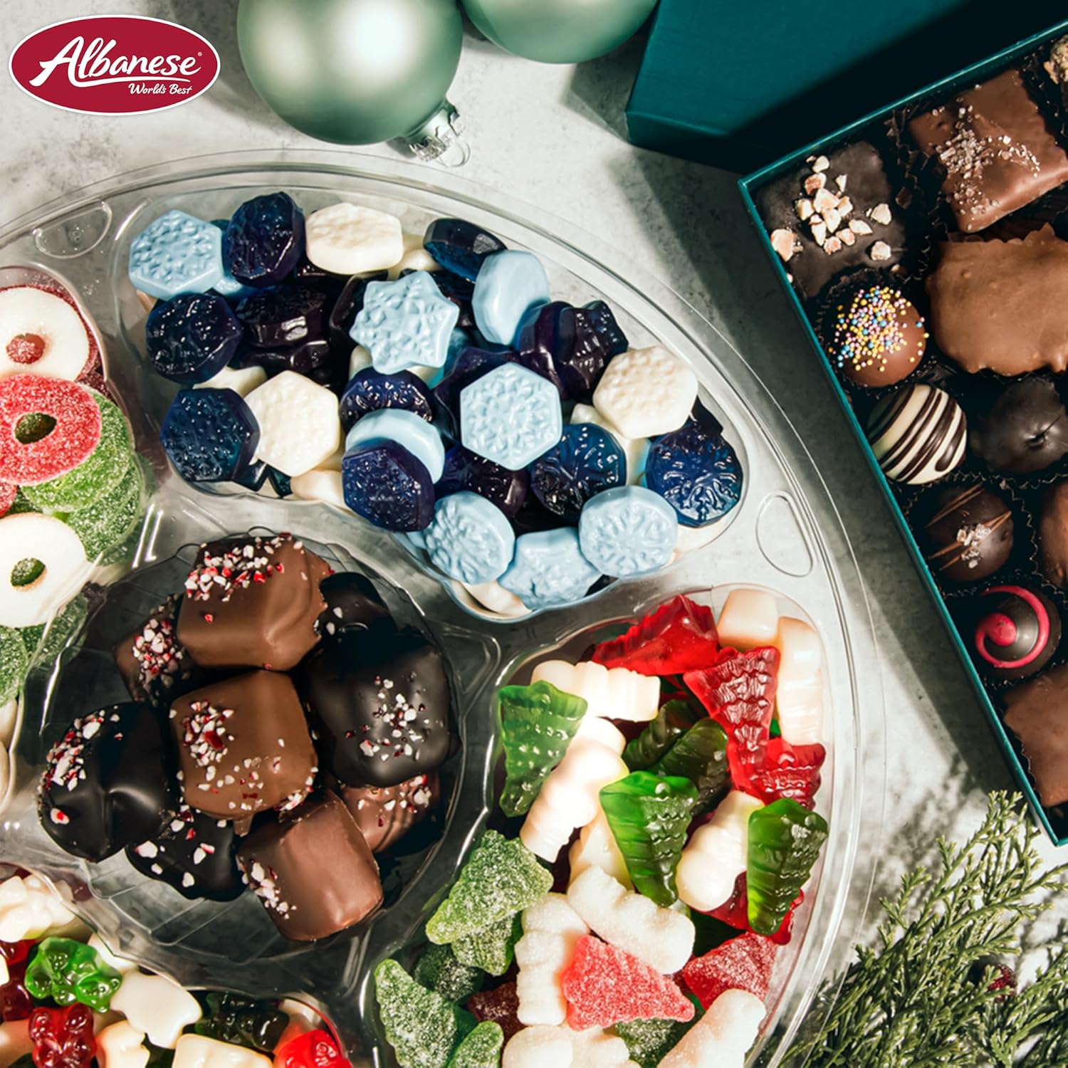 Albanese Worlds Best, Holiday Candy, Christmas Wreath Gummies, 4.5lb Bag, Great Stocking Stuffers, Gluten-Free