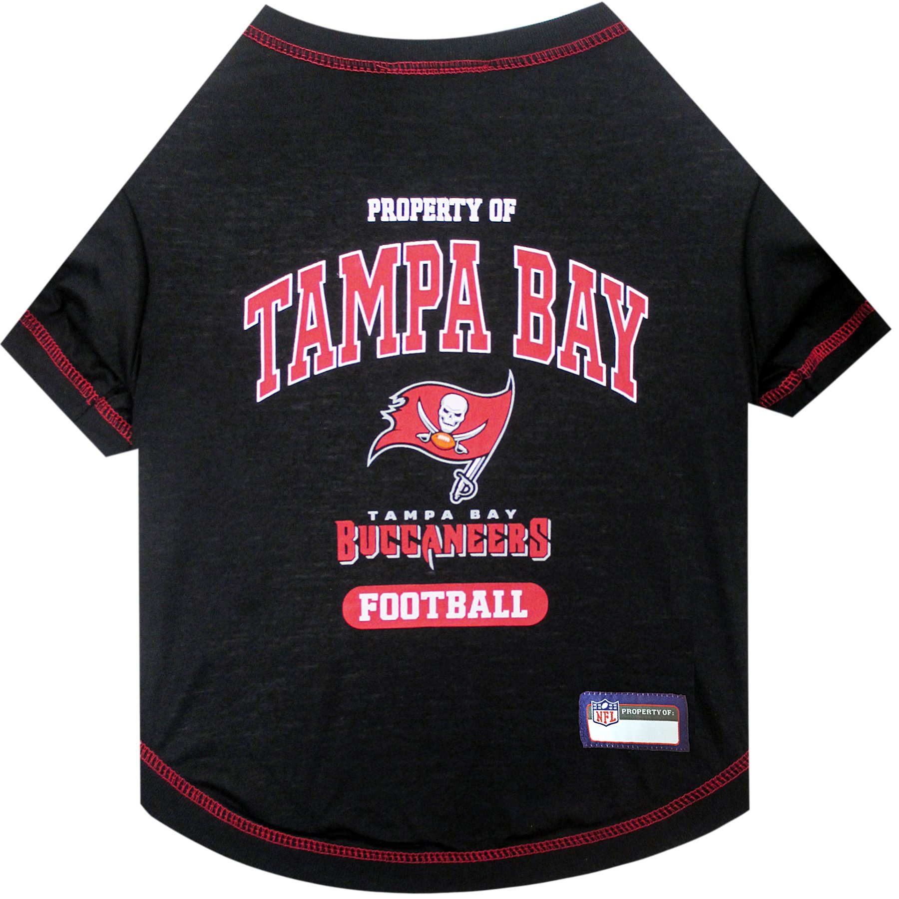 Pets First PET SHIRT for Dogs & Cats - NFL TAMPA BAY BUCCANEERS Dog T-Shirt, Large. - Cutest Pet Tee Shirt for the real sporty pup