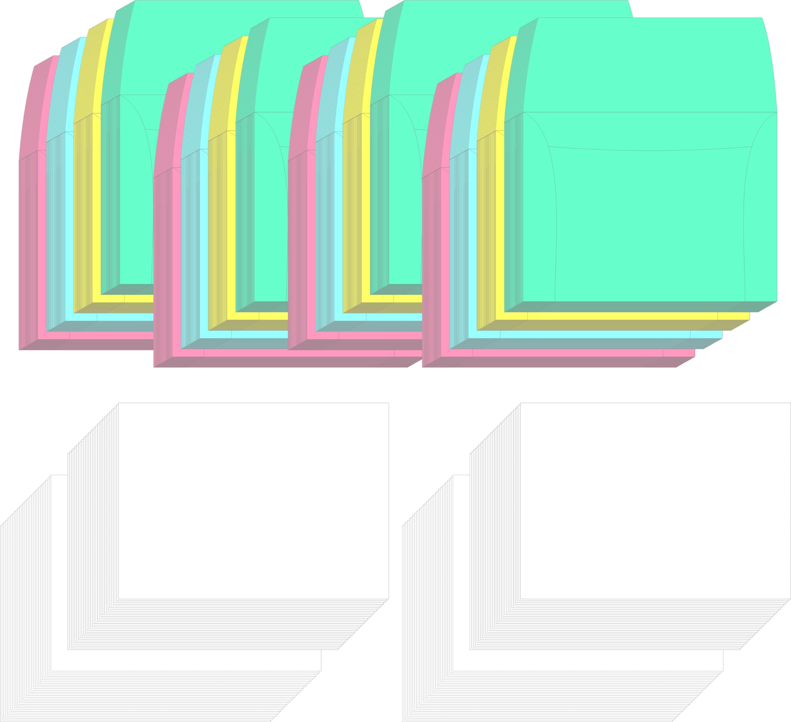 IMPRINT Paper Envelope With Blank Note Cards | 4x3 Inch | Pack of 200-image-29