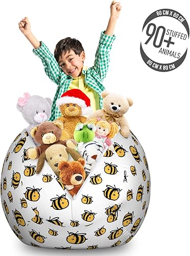 Miniatura 33 de Lunarable Silla de almacenamiento para adolescentes, coloridos patines de estilo retro, para actividades juveniles, para niñas y niños, divertido