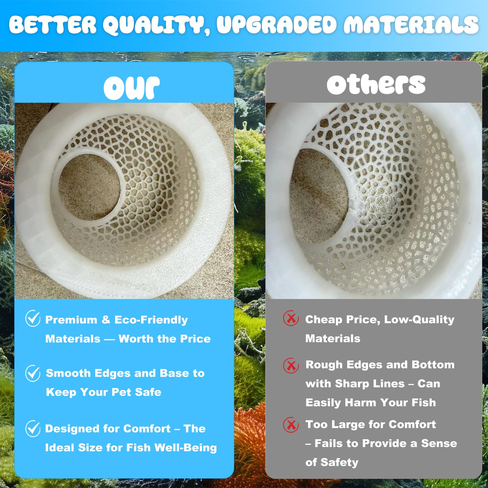 Betta Hide & Shrimp Cave - Aquarium Hammock & Feeder -9 Betta Hide & Shrimp Cave - Aquarium Hammock & Feeder -9