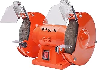 Bench Grinder 6" | 150 W | High Speed Of 2950 RPM | Wheel Size 150 MM | With Adjustable Work Rest | With Tool Rest | Heavy Duty Aluminium Base With 1 Set Eye Shield