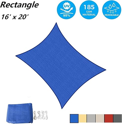 Miniatura 2 de AsterOutdoor - Toldo parasol rectangular de 16 x 20pies, Toldo con bloqueador ultravioleta para patio, patio trasero, césped, jardín, actividades al