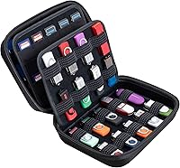 Vista 4 de ButterFox Large Capacity 36 USB Thumb Flash Pen Drive Storage Holder/Memory Card SD Card Holder Case/Universial Electronic Accessories Organizer