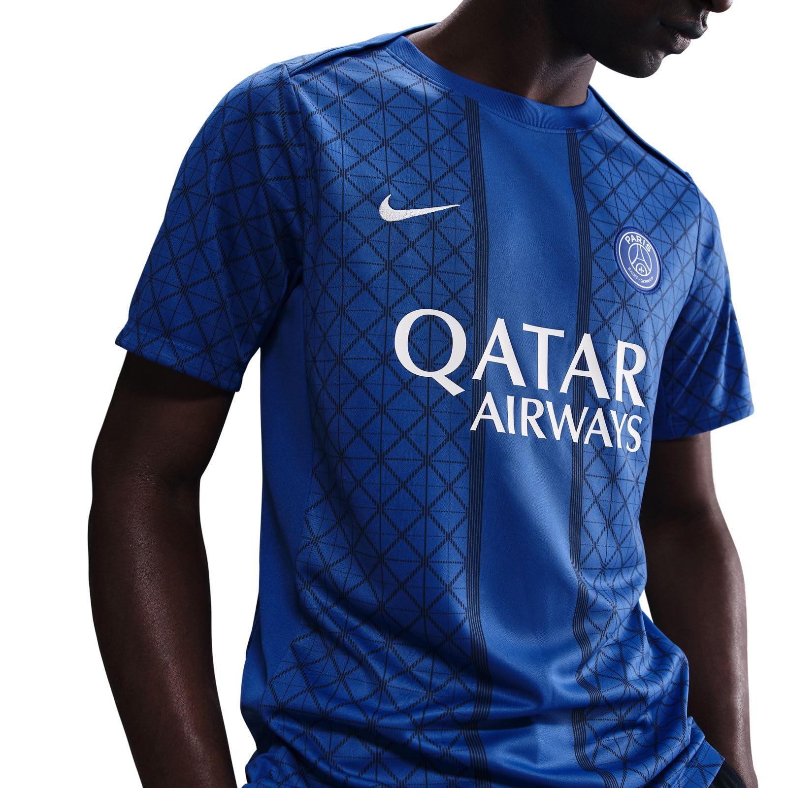 Nike Paris Saint-Germain Academy Pro Domicile Haut de Foot À Manches Courtes D'avant-Match Nike Dri-fit pour Homme Maillot de Football Homme