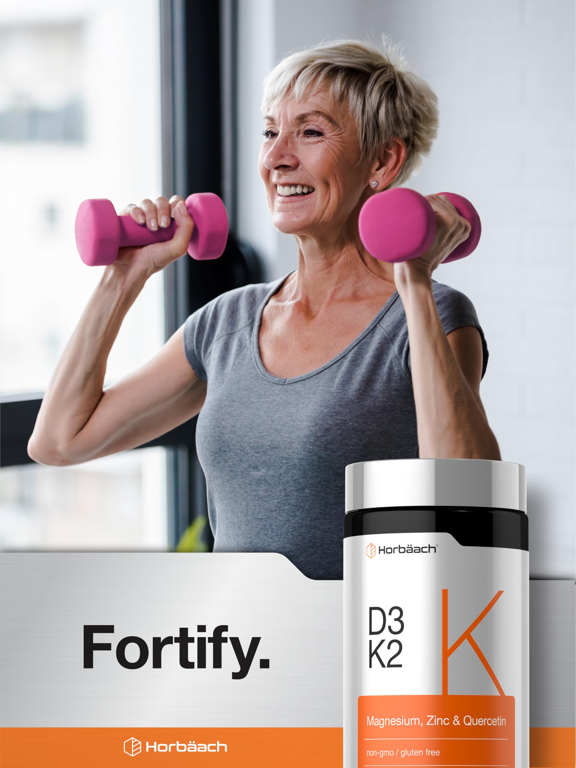 Horbäach Vitamin D3 K2 | 5000 IU D3 | 120 Capsules — Amazon image 6