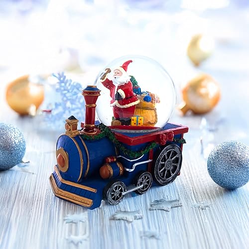 Miniatura 2 de Tren de regalos de Santa globo musical de nieve de agua con entrega