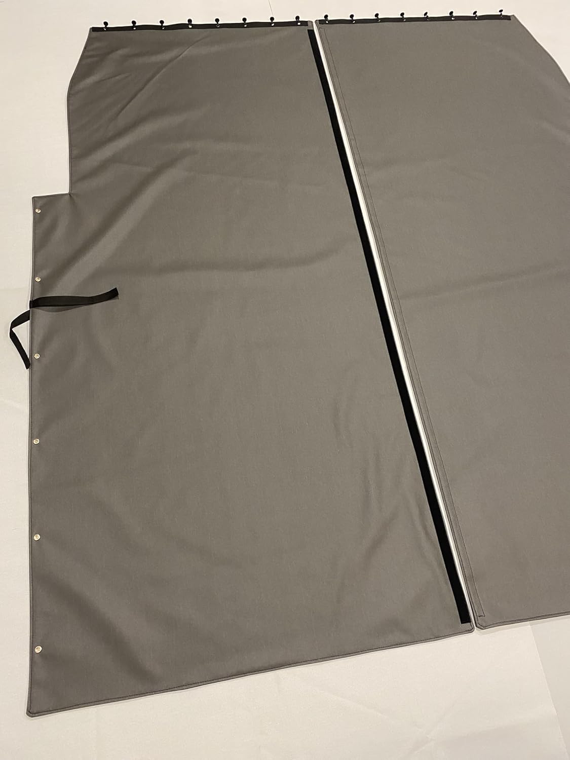 Sleeper Curtain Compatible with Freightliner Classic FLD FLD 120/132-Interior Bunk Curtains Faux Leather with Velour Lining- Privacy Truck Curtains for High Roof (Graphite)