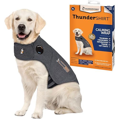 ThunderShirt for Dogs Calming Anxiety Vest, X Large, Heather Gray
