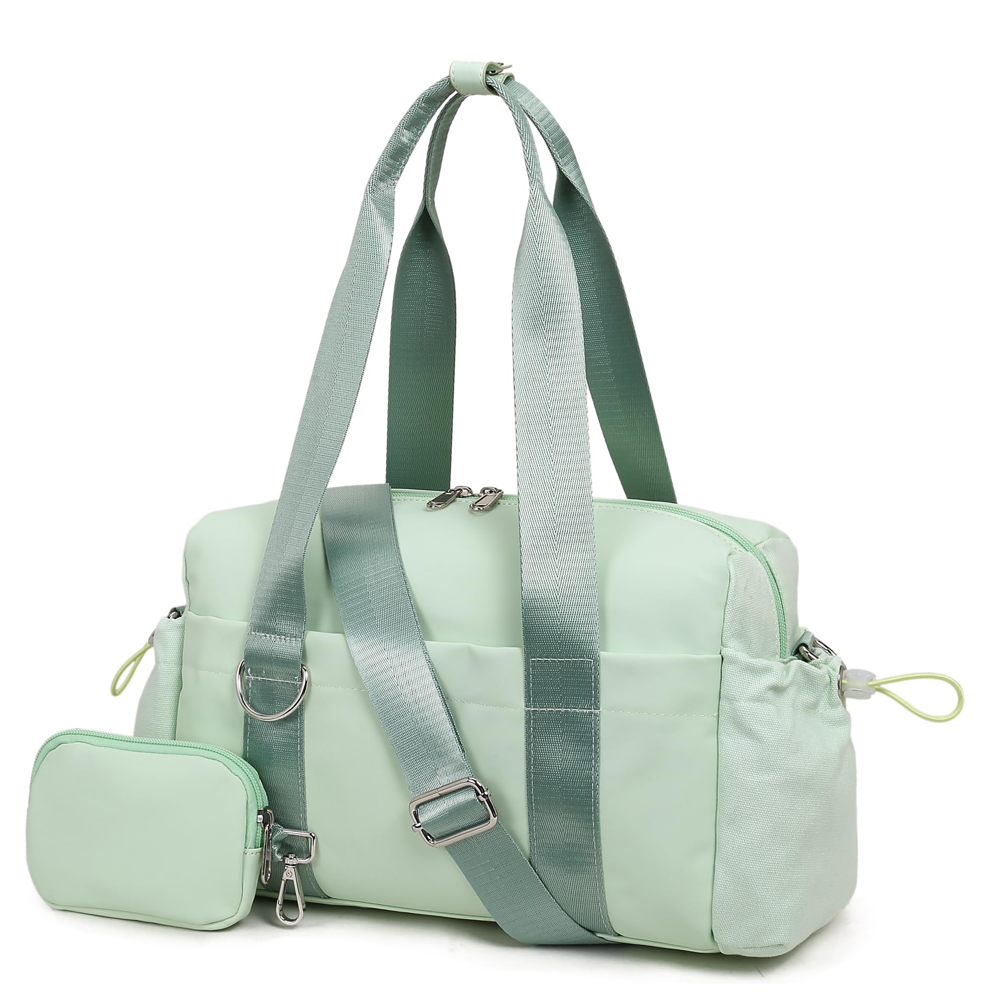 ERTUNA Everyday Mini Gym Bag for Women 2.0, Small Tote with Zipper Compartment Waterproof Travel Duffle Cute Handbag Workout Carry On with Removeable