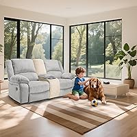 Vista 180 de Fundas 100% impermeables para sofá reclinable seccional, fundas para sofá reclinable en forma de L, funda para sofá seccional de esquina