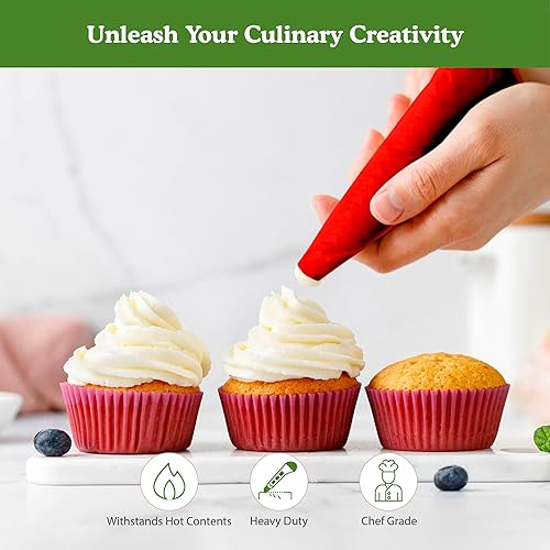 Miniatura 5 de Regency Wraps Bolsa de pastelería resistente de grado profesional para decoración, relleno de pasteles